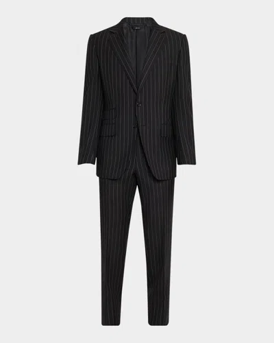 Tom Ford Men's O'connor Sharp Stripe Suit In Black
