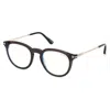 Tom Ford Men's Opticals Black 49mm Opticals In Brown