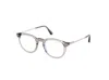 Tom Ford Men's Opticals Grey 49mm Opticals In Grey/t Logo/blue Block