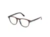 Tom Ford 50mm Round Blue Block Filter Optical Glasses In Brown