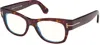 Tom Ford Men's Opticals Shiny Black 52mm Opticals In Multi