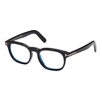 Tom Ford Men's Opticals Shiny Black 52mm Opticals In Multi