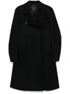 Tom Ford Double-breasted Peak-lapel Coat In Black