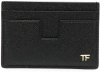 Tom Ford Logo-plaque Leather Cardholder In Black