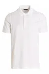 Tom Ford White Polo Shirt With Classic Collar In Cotton Blend Man In White