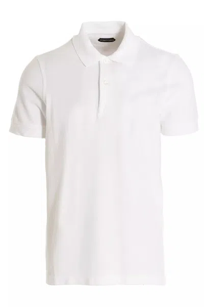 TOM FORD TOM FORD MEN PIQUÉ COTTON POLO SHIRT