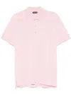 Tom Ford Pimk Short-sleeves Polo In Cotton Piquet Jersey Man