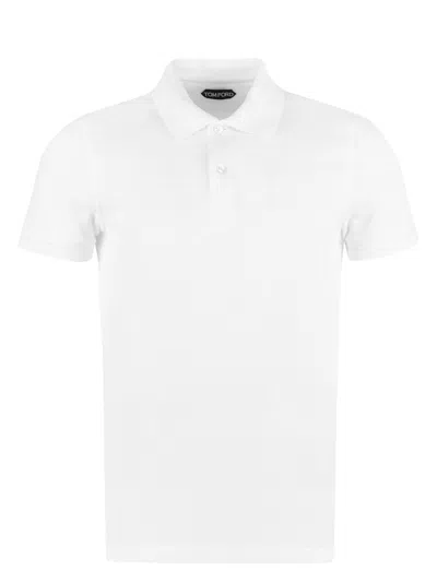 TOM FORD MEN'S PIQUET POLO SHIRT
