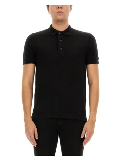 TOM FORD MEN'S PIQUET POLO T-SHIRT