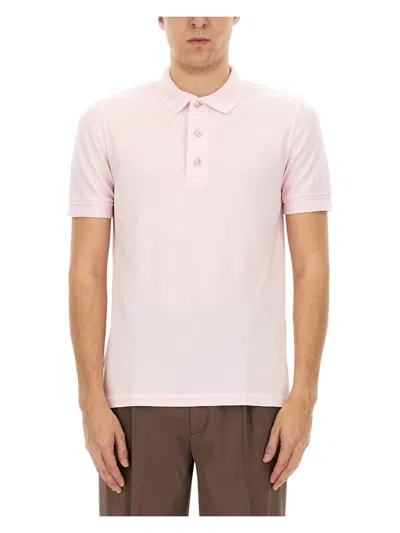 TOM FORD MEN'S PIQUET POLO T-SHIRT