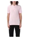Tom Ford Classic Piquet Polo With Three-button Placket In Pink Quarz