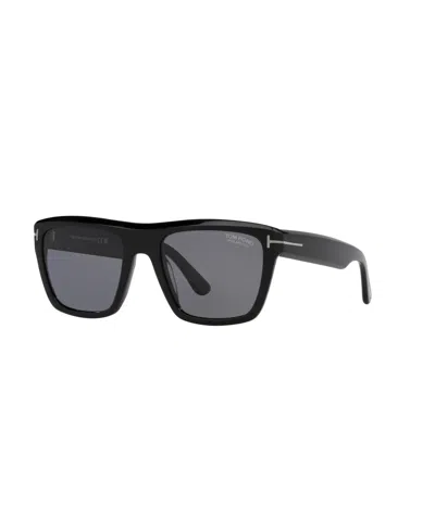 Tom Ford Men's Polarized Sunglasses, Alberto In Black Shiny
