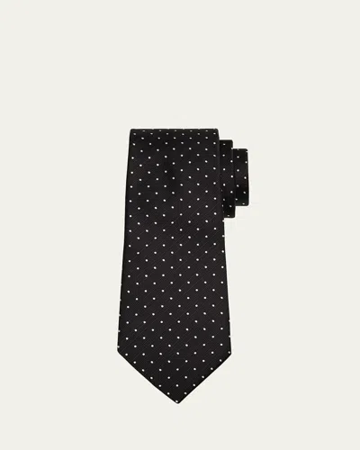 TOM FORD MEN'S POLKA DOT SILK TIE