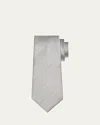 Tom Ford Men's Polka Dot Silk Tie In Silver
