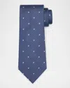 Tom Ford Men's Polka Dot Textured Stripe Silk Tie