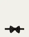 Tom Ford Men's Pre-tied Silk Bow Tie In Blue