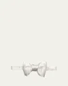 Tom Ford Men's Pre-tied Silk Bow Tie In Optical White