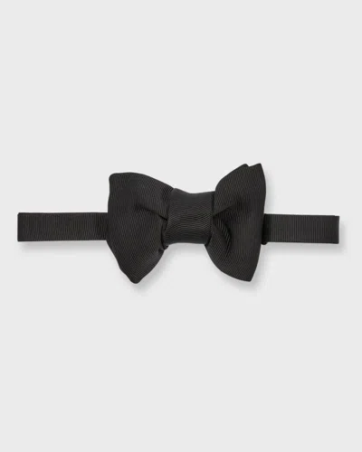 Tom Ford Men's Pre-tied Silk Grosgrain Bow Tie In Black