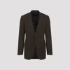 Tom Ford Single-breasted Suit Jacket In Brown
