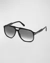 Tom Ford Raoul M Ft0753 01b Navigator Sunglasses In Black