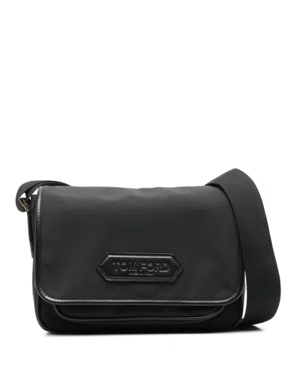 Tom Ford Men Recycled Nylon Messenger Bag