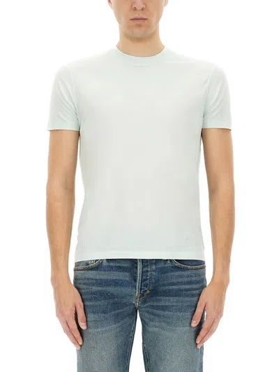 Tom Ford Sea Green Lyocell Blend T Shirt