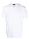 Tom Ford Logo-embroidered V-neck T-shirt In White