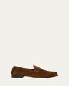 Tom Ford Ripley Loafers Penny Strap Round Toe Suede In Brown