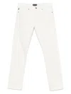 Tom Ford Tailored Fit White Denim Jeans With Minimalist Design In White