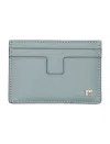 Tom Ford Card Holder Saffiano In Sky Blue