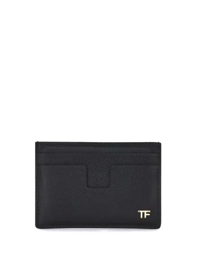 Tom Ford Men Saffiano Leather Card Holder