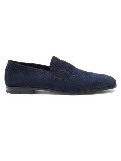 Tom Ford Men's Sean Suede Loafers In Blue