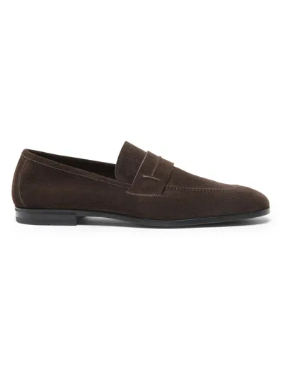 Tom Ford Men's Sean Suede Loafers In Brown