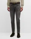 Tom Ford Slim-fit Selvedge Jeans In Grey High