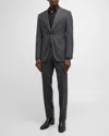 Tom Ford Shelton Fresco Stripe Wool Suit In Grey