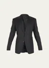 Tom Ford Man Suit Charcoal Size 44 Wool In Black
