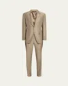 Tom Ford Men's Shelton Mohair-silk Twill Suit In Soft Milit