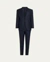 Tom Ford Men's Shelton Mouline Sharkskin Suit In Navy