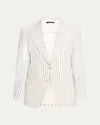 Tom Ford Men's Shelton Wool Pinstripe Suit In Black  Wh