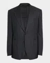Tom Ford Men's Shelton Sharkskin Sports Jacket In Gray