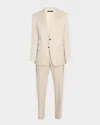 Tom Ford Men's O'connor Silk-linen Twill Suit In Champagne