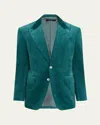Tom Ford Men's Shelton Velvet Single-breasted Sport Coat
