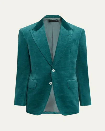 Tom Ford Men's Shelton Velvet Single-breasted Sport Coat