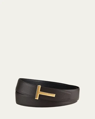 Tom Ford Buckle Belt In Brown