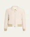 Tom Ford Zip-up Jacket In Champagne