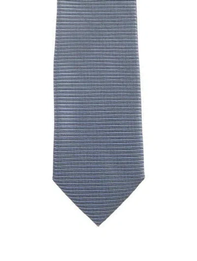 Pre-owned Tom Ford Men's Silk Tie In Blue