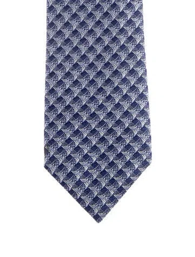 Pre-owned Tom Ford Men's Silk Tie In Blue