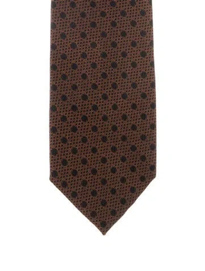 Pre-owned Tom Ford Men's Silk Tie In Brown