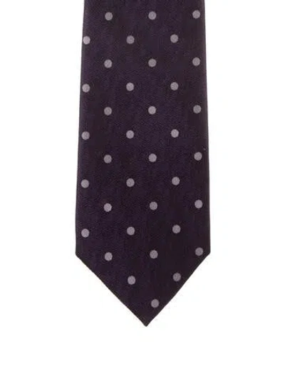 Pre-owned Tom Ford Men's Silk Tie In Purple