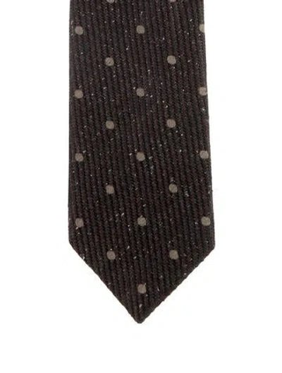 Pre-owned Tom Ford Men's Silk Tie W/tags In Brown